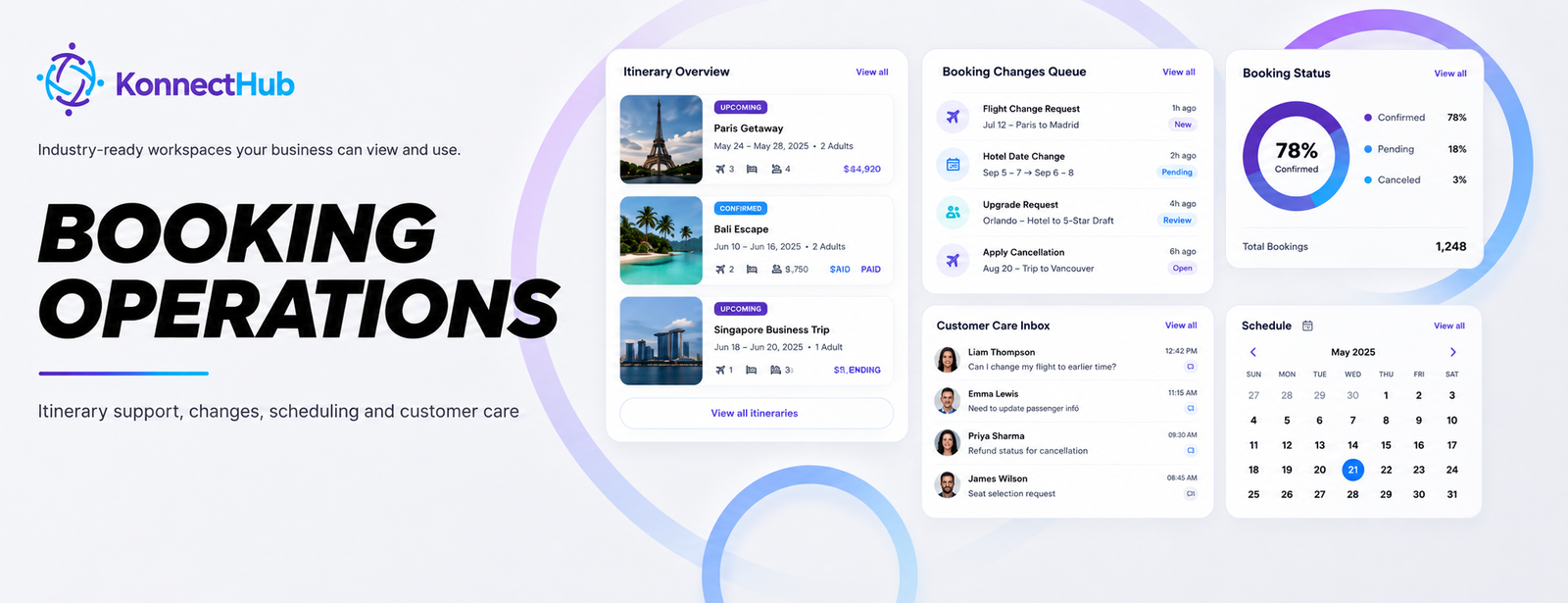 Booking Operations workspace illustration
