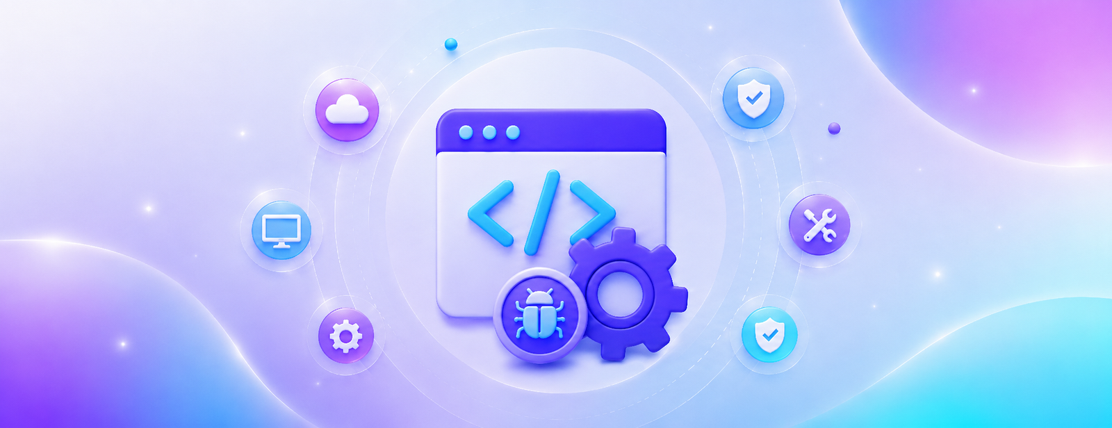 Software & Web Support service team illustration